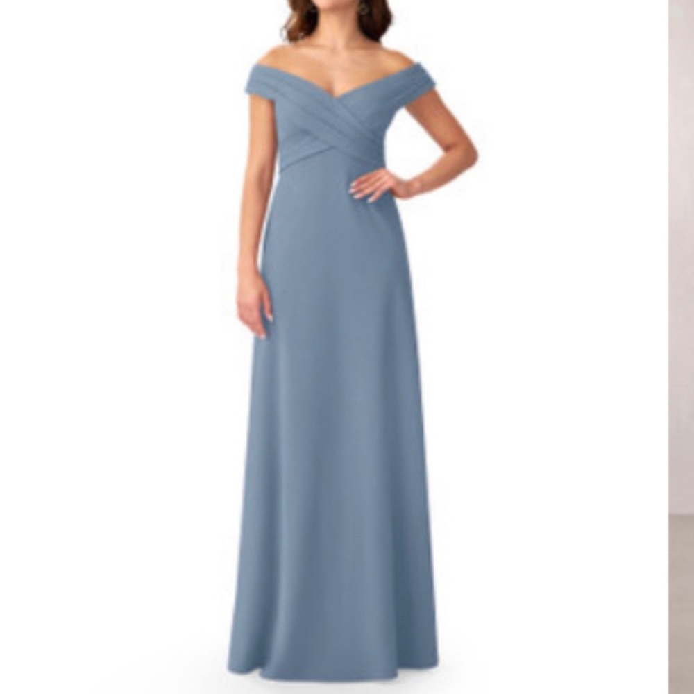 Azazie gown - Dusty blue - NWT - never worn (b)